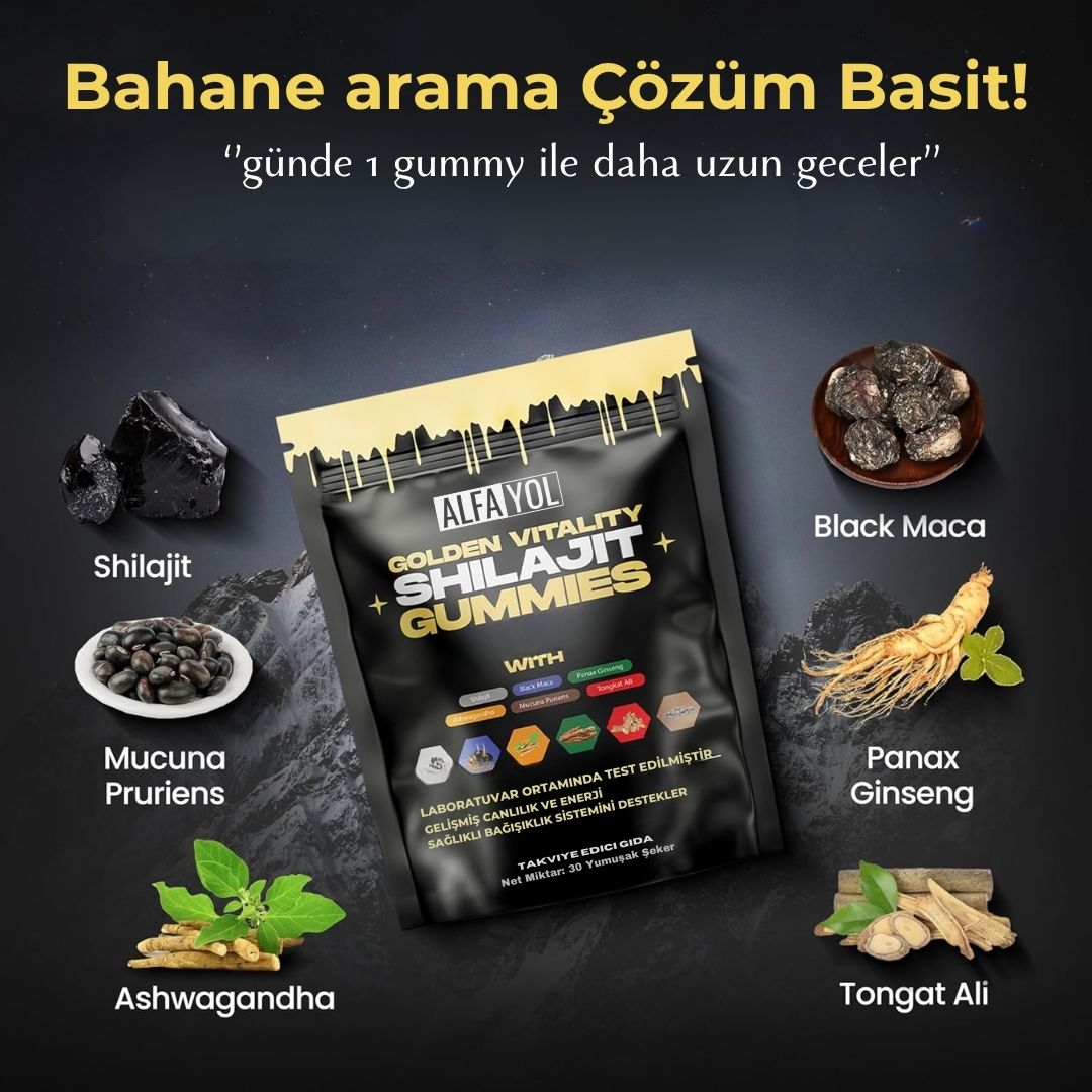 Alfa Yol™ Shilajit-Doğal Testosteron ve Performans Arttırıcı Gıda Takviyesi