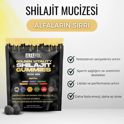 Alfa Yol™ Shilajit-Doğal Testosteron ve Performans Arttırıcı Gıda Takviyesi